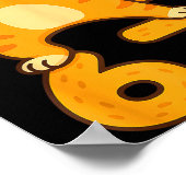 Orange Cat Dabbing Funny 67 Six Seven Meme ポスター (角)