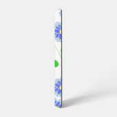 Orange Cat Floral Samsung Galaxy Case – White Galaxyケース (左側面)