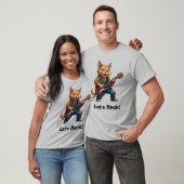 Orange Cat Guitar Player Tシャツ (ユニセックス)
