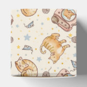 Orange Cat in a Backpack, Stars, and Yarn フェイバーボックス (上部)