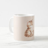 Orange Cat Meow コーヒーマグカップ (正面左)