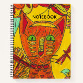 Orange Cat Notebook ノートブック (正面)