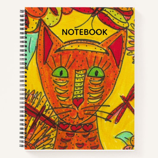 Orange Cat Notebook ノートブック (正面)