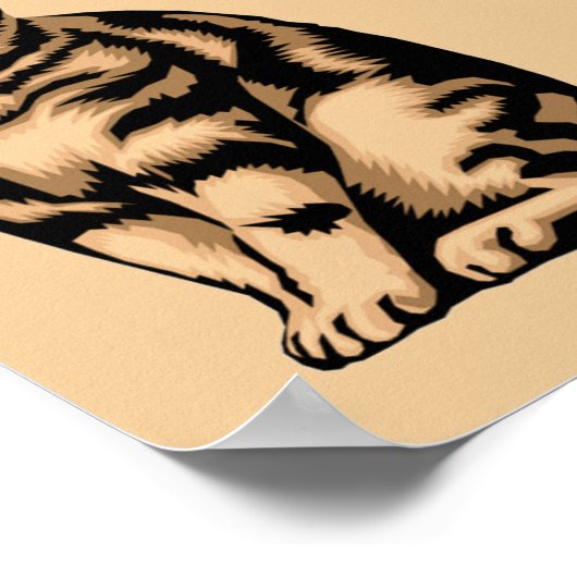 Orange Cat Quotes ポスター (角)