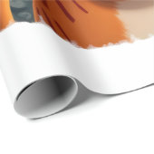 Orange Cat Selfie  Starry Night Cat Mom Cat Lovers ラッピングペーパー (ロールコーナー)