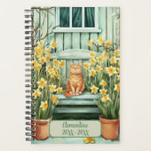 Orange Cat Undated Appointment Book Diary プランナー手帳 (正面)