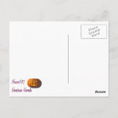 Orange Cat With Pumpkin Postcard ポストカード (裏面)