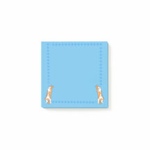 Orange Cats on a Blue Background Post it Notes