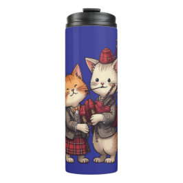Orange Cats Playing Bagpipes and Wearing Plaid タンブラー