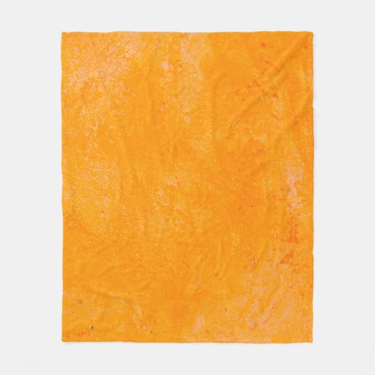 Orange cement surface, abstract pattern backgroun フリースブランケット (正面)