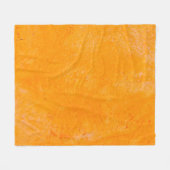 Orange cement surface, abstract pattern backgroun フリースブランケット (正面(横))