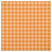 Orange Checker Diamond Pattern ファブリック (見本)