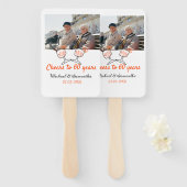 Orange cheers to 60 years anniversary wedding  ハンドファン (正面&裏面)
