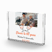 Orange cheers to 60 years anniversary wedding  フォトブロック (右)