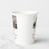 Orange cheers to 60 years anniversary wedding  紙コップ (右)