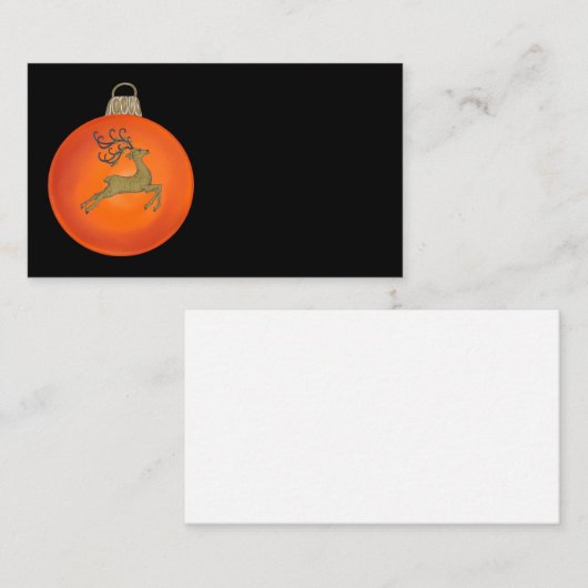 ORANGE CHRISTMAS BUBBLE 名刺 (正面/裏面)