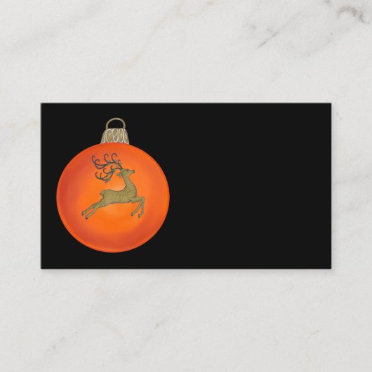 ORANGE CHRISTMAS BUBBLE 名刺 (正面)
