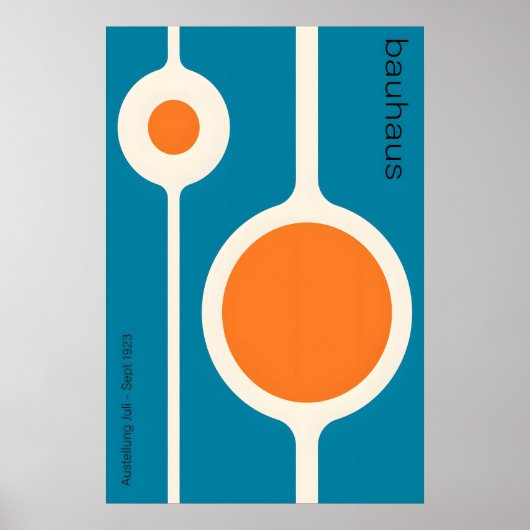 Orange Circles  Matte Fine Art Print. Bauhaus ポスター (正面)