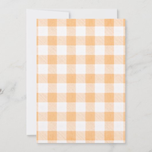 Orange Citrus First Birthday Party Invite 招待状 (裏面)