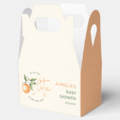 Orange Citrus Little Cutie Baby Shower Favor Box フェイバーボックス (オープン)