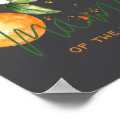 Orange Citrus Little Cutie Baby Shower Mama To Be  ポスター (角)