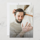 Orange Citrus Little Cutie Baby Shower Photo サンキューカード (裏面)