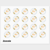 Orange Citrus Little Cutie Birthday Sticker ラウンドシール (シート)