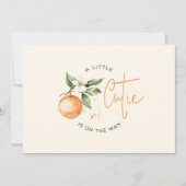 Orange Citrus Little Cutie Pregnancy 案内状 (正面)