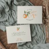 Orange Citrus Little Cutie Pregnancy 案内状