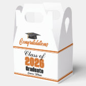 Orange Class of 2026 Custom Graduation Party フェイバーボックス (オープン)