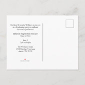 Orange Class of 2026 Graduate Photo Graduation 案内ポストカード (裏面)