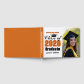 Orange Class of 2026 Graduation Photo ゲストブック (全面)