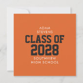 Orange Classic Varsity Graduate Party 招待状 (正面)