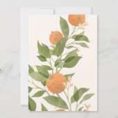 Orange Clementine Invitation 招待状 (裏面)