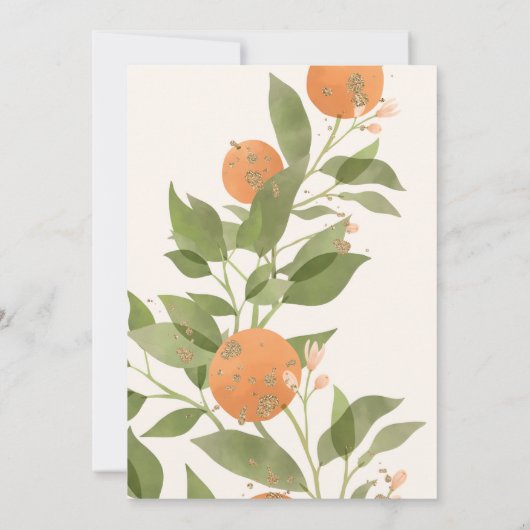 Orange Clementine Invitation 招待状 (裏面)