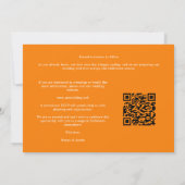 Orange Climbing Arch Grey Bouquets 3-Photo Collage セーブザデート (裏面)