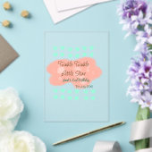 Orange clouds twinkle twinkle little stars green  アクリル招待状 (インサイチュ (ウェディング))