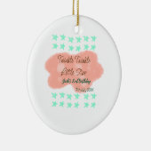 Orange clouds twinkle twinkle little stars green  セラミックオーナメント (右)