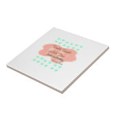 Orange clouds twinkle twinkle little stars green  タイル (側面)