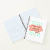 Orange clouds twinkle twinkle little stars green  ノートブック (内部)