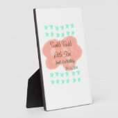 Orange clouds twinkle twinkle little stars green  フォトプラーク (側面)