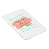 Orange clouds twinkle twinkle little stars green  マグネット (右側)