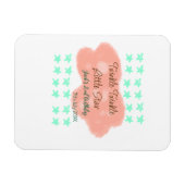 Orange clouds twinkle twinkle little stars green  マグネット (横)