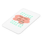 Orange clouds twinkle twinkle little stars green  マグネット (左側)