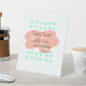 Orange clouds twinkle twinkle little stars green  台座サイン (インサイチュ)