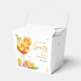 Orange Cocktail Love at First Spritz Bridal Shower フェイバーボックス