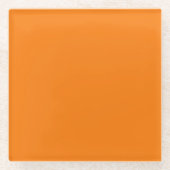 Orange Color ガラスコースター (正面)