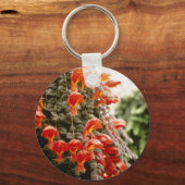 Orange Columnea Gloriosa Goldfish Plant flowers キーホルダー (正面)
