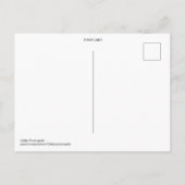 Orange Coral Abstract Postcard ポストカード (裏面)