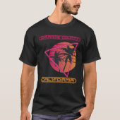 Orange County Beach California Palm trees Ocean Su Tシャツ (正面)